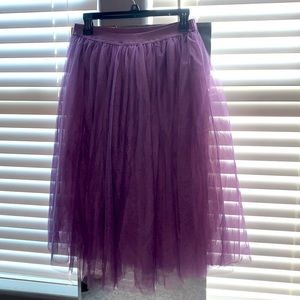 Lilac tulle skirt